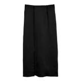 ブラック | Iラインですっきり着られる♪スリット入りタイトスカート | aquagarage