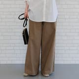 ベージュ | ヘビロテ間違いなしの優秀パンツ!軽やかなリネンタッチワイドパンツ | aquagarage