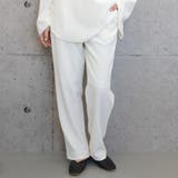 アイボリー | カジュアルコーデを格上げ!ウエストゴムリブストレートパンツ | aquagarage