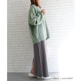 ゆるっとシルエットでこなれた印象の深Vネックニットトップス | aquagarage | 詳細画像9