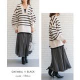 ゆるっとシルエットでこなれた印象の深Vネックニットトップス | aquagarage | 詳細画像10