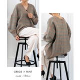 ゆるっとシルエットでこなれた印象の深Vネックニットトップス | aquagarage | 詳細画像11