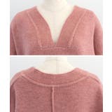 ゆるっとシルエットでこなれた印象の深Vネックニットトップス | aquagarage | 詳細画像15