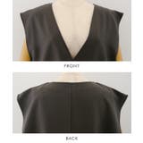 顔周りがスッキリ見せできるVネックスラッシュポケットベスト | aquagarage | 詳細画像20 