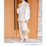 顔周りがスッキリ見せできるVネックスラッシュポケットベスト | aquagarage | 詳細画像4 