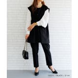 立体的なフォルムが大人可愛いウエストフレアボタンベスト | aquagarage | 詳細画像11 