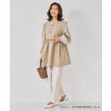 立体的なフォルムが大人可愛いウエストフレアボタンベスト | aquagarage | 詳細画像15 