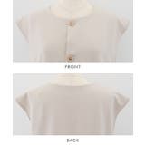 立体的なフォルムが大人可愛いウエストフレアボタンベスト | aquagarage | 詳細画像21 