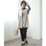 立体的なフォルムが大人可愛いウエストフレアボタンベスト | aquagarage | 詳細画像4 