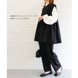 立体的なフォルムが大人可愛いウエストフレアボタンベスト | aquagarage | 詳細画像9 