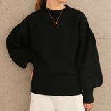 ブラック | ハイネックオーバーサイズニットトップス レディース 秋 冬 | aquagarage