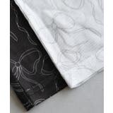 リボン柄プリントの総柄が目を惹く、シアートップス | aquagarage | 詳細画像3 