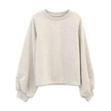 オートミール | 袖ステッチスウェットトップス | aquagarage