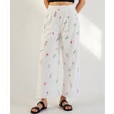 花柄ワイドパンツ レディース 春 夏 秋 M | aquagarage | 詳細画像4