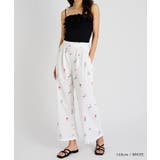 花柄ワイドパンツ レディース 春 夏 秋 M | aquagarage | 詳細画像5