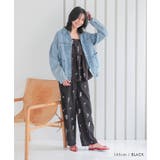 花柄ワイドパンツ レディース 春 夏 秋 M | aquagarage | 詳細画像9