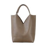 グレージュ | トライアングルカットが目を引くトートバッグ B5/A4対応 | aquagarage