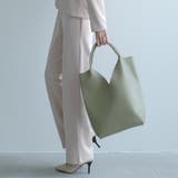 セージグリーン | トライアングルカットが目を引くトートバッグ B5/A4対応 | aquagarage