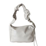 グレー | 普段使いにぴったりなギャザーハンドルスクエアバッグ | aquagarage