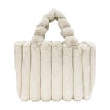 アイボリー | ストライプファープチトートバッグ | aquagarage