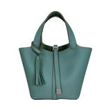 ブルーグリーン | タッセル付きトートバッグ レディース | aquagarage