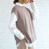 コーデの幅が広がる優秀アイテム!バックスリットニットベスト | aquagarage | 詳細画像2