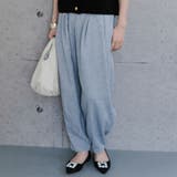 オフグレー | ヘリンボーンタックパンツ レディース 春 秋 冬 M | aquagarage