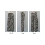 やわらかく、落ち感のあるカットソー生地のレオパード柄プリーツパンツ | aquagarage | 詳細画像5