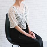 ブラック | コードレースパフスリーブ2wayカーディガン 春 夏 秋 | aquagarage