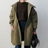 カーキ | ウエストドロストキルティングコート 秋 冬 M | aquagarage