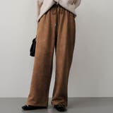 モカ | カットスエードイージーパパカットスエードイージーパンツ レディース 春 | aquagarage