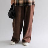 ダークブラウン | カットスエードイージーパパカットスエードイージーパンツ レディース 春 | aquagarage