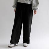 ブラック | カットスエードイージーパパカットスエードイージーパンツ レディース 春 | aquagarage