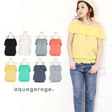 ストラップ付き オフショルダー トップス | aquagarage | 詳細画像1 