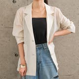 アイボリー | シアーテーラードジャケット 春 夏 秋 M | aquagarage