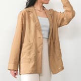 ベージュ | シアーテーラードジャケット 春 夏 秋 M | aquagarage
