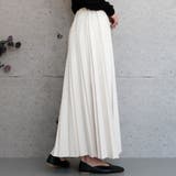 アイボリー | スエードプリーツロングスカート  レディース | aquagarage