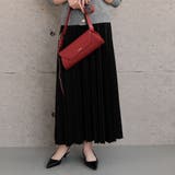 ブラック | スエードプリーツロングスカート  レディース | aquagarage