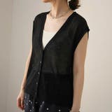 ブラック | サマーニットベスト 春 夏 レディース | aquagarage