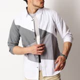 ホワイト/グレー【Aタイプ】 | シャツ メンズ 7分袖 | ARCADE
