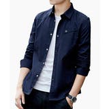 ネイビー(長袖) | シャツ メンズ 半袖 | ARCADE