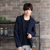 ネイビー(イタリアン) | カルゼ編み カットジャケット メンズ | ARCADE