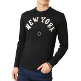 ブラック(NEWYORK柄) | ジャガード織りニット 選べる21種 クルーネック | ARCADE
