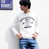 A柄ホワイト | ロンT メンズ 長袖Tシャツ | ARCADE