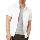 1ホワイト | ボタンダウンシャツ 半袖 メンズ | ARCADE