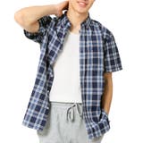 B6-ブルーチェック | 半袖シャツ チェックシャツ カジュアルシャツ | ARCADE