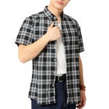 B7-ブラックチェック | 半袖シャツ チェックシャツ カジュアルシャツ | ARCADE