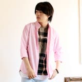 ピンク | ボタンダウンシャツ メンズ 七分袖 | ARCADE