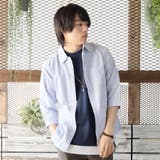 ネイビー(7分袖) | ダンガリーシャツ メンズ 七分袖 | ARCADE