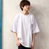 ラベンダー×白(配色ステッチ) | Tシャツ メンズ ヘビーウエイト | ARCADE